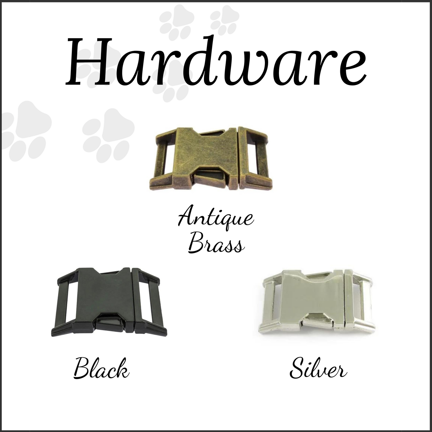 Quick Release Adjustable BioThane® Dog Collars