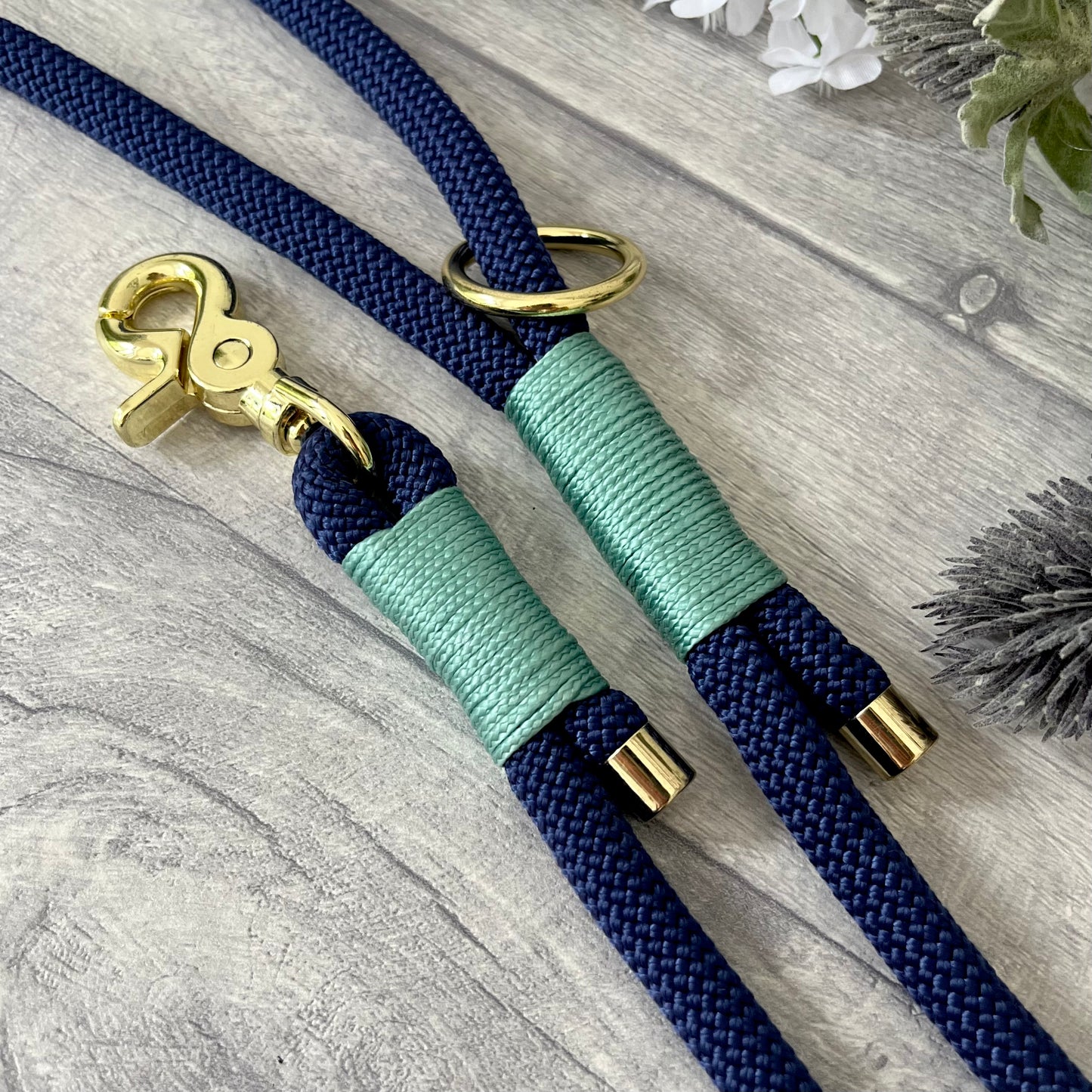 Marine Blue Paracord Rope Dog Lead