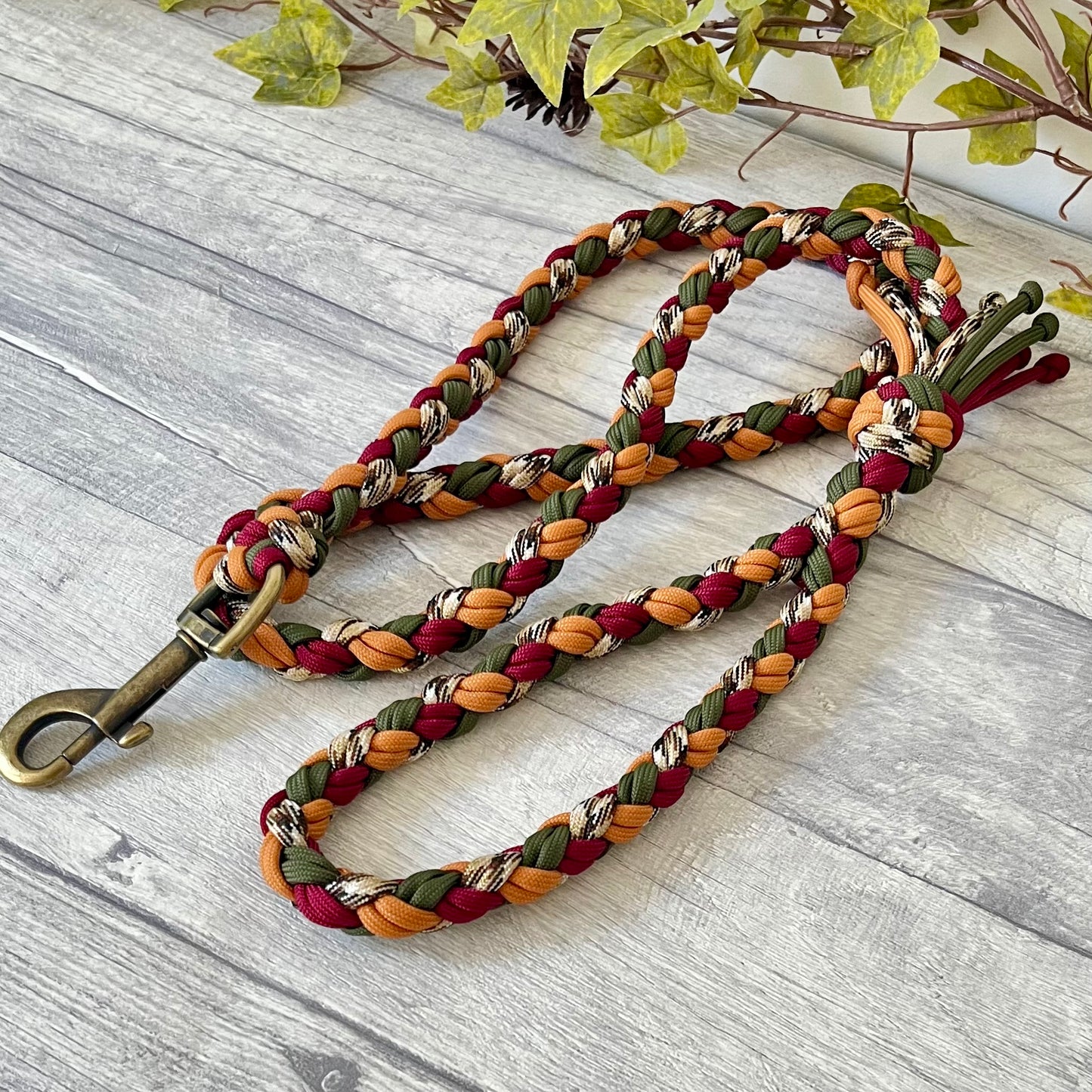 Autumn Blaze Braided Rope Dog Lead