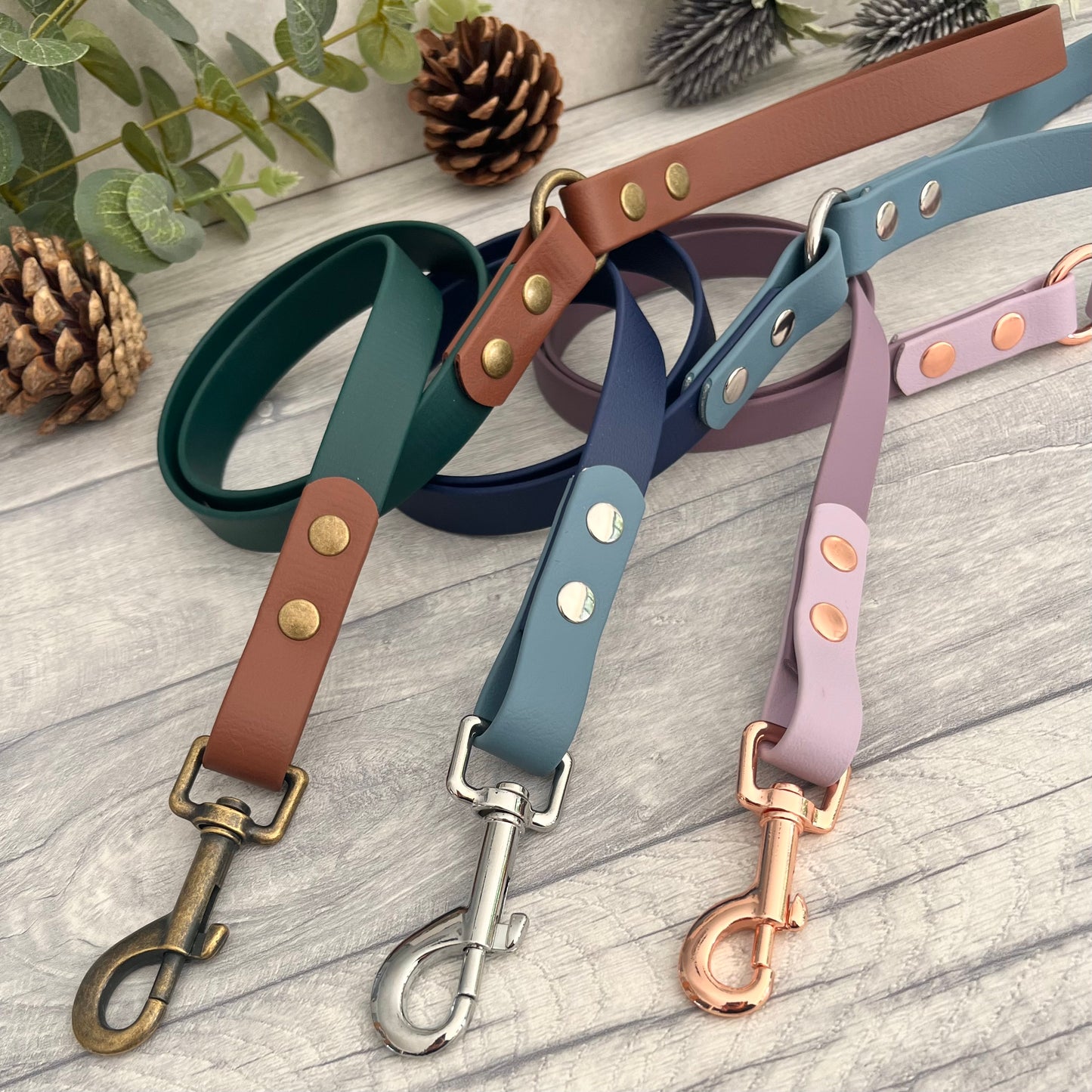 Green & Orange Two Tone BioThane® Dog Lead