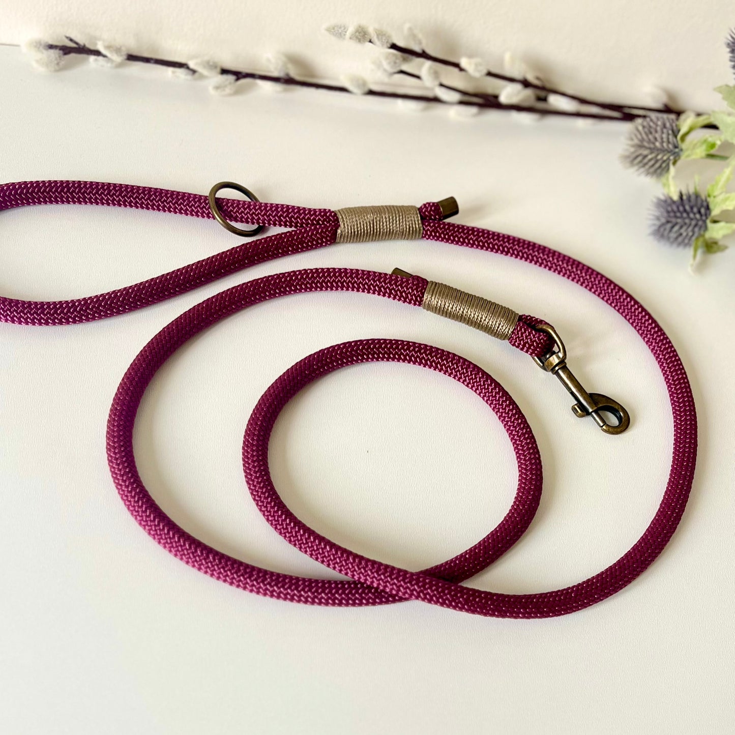 Aubergine Rope Lead