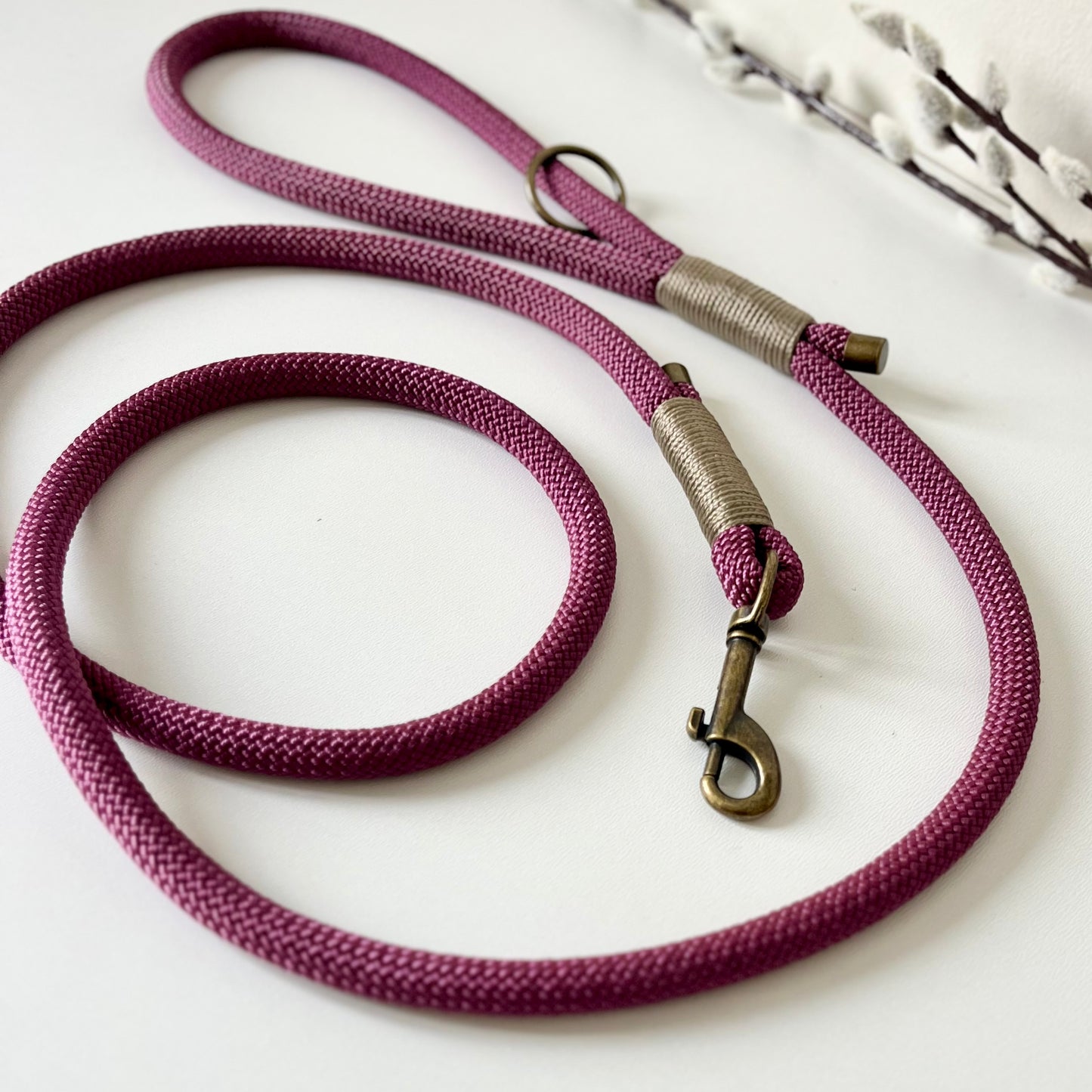 Aubergine Rope Lead