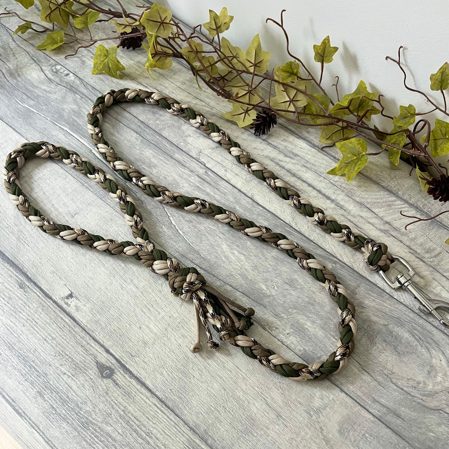 Forest Path Braided Rope Dog Lead