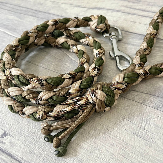 Forest Path Braided Rope Dog Lead