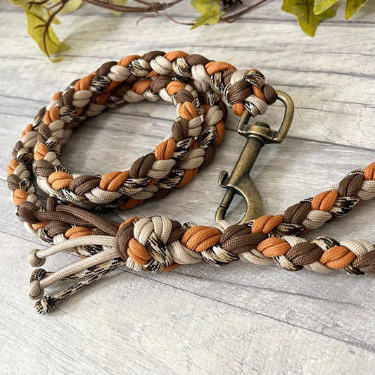 Autumn Trail Braided Rope Lead